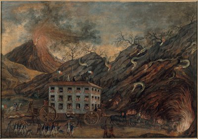 Szatirikus allegória a pokolba való alászállásról, 1701 és 1800 között (olaj, vászon) alkotó: Unknown artist