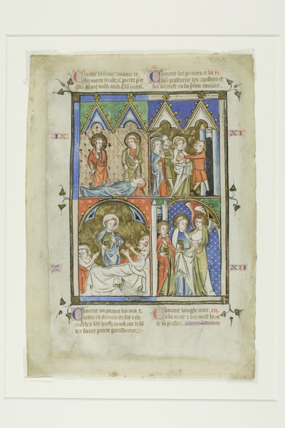 Jelenetek Szent Péter csodáiból, a Bible Historiale vagy Képes Újszövetségből alkotó: Unknown artist