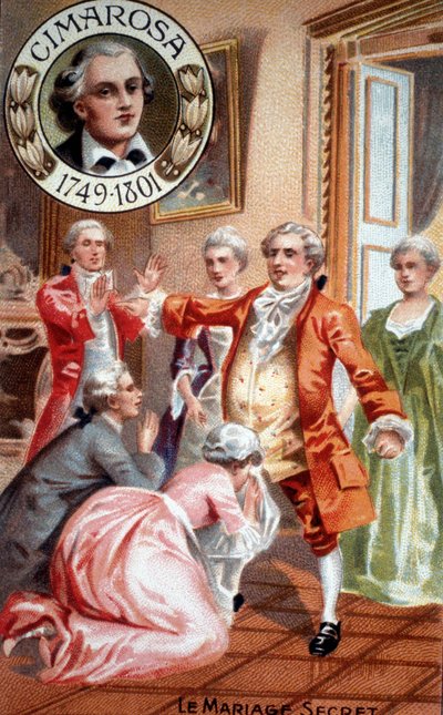 Domenico Cimarosa (1749-1801) titkos házassága. alkotó: Unknown artist