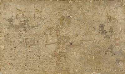 Shah Jahan és fia, Dara Shikoh vadászat alkotó: Unknown artist