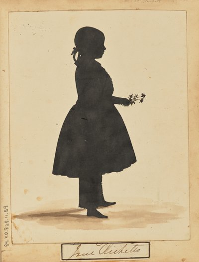 [Egy lány sziluettje] alkotó: Unknown artist