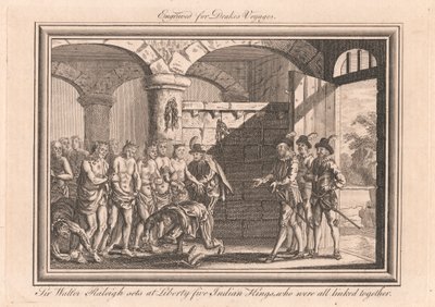 Sir Walter Raleigh a Liberty Five Indian Kingsben játszódik, akik mindannyian összekapcsolódtak alkotó: Unknown artist
