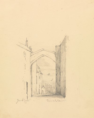 Vázlat a York-kapuról alkotó: Unknown artist