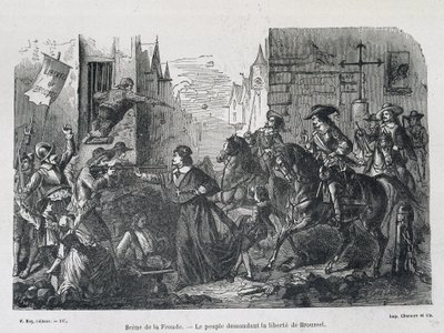 Sling jelenet – Brousel szabadságáért kiáltó emberek 1648-ban alkotó: Unknown artist