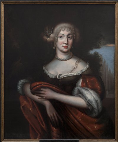 Sophie Amelie de Nassau Siegen, német hercegnő, de Courlande hercegnő (Lettország) - Sophie Amalie Nassau-Siegen grófnő (1650-1688), Kurland hercegnő, névtelen portréja. Olajfestmény. Mérete: 90x74 cm. Nemzeti Múzeum Stockholm alkotó: Unknown artist