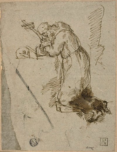 Assisi Szent Ferenc imában alkotó: Unknown artist