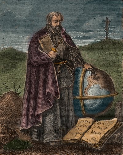 Loyolai Szent Ignác (1491-1556) (színes metszet) - Loyolai Ignác (Sant Ignazio vagy Szent Ignác) portréja alkotó: Unknown artist