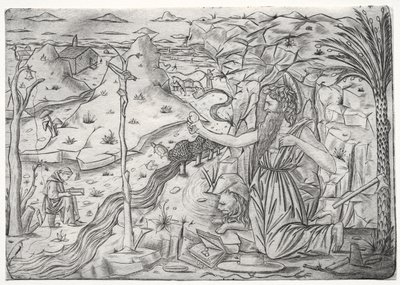 Szent Jeromos a bűnbánatban alkotó: Unknown artist
