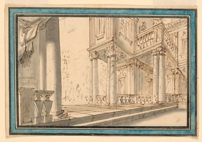 Színpad: egy villa átriuma alkotó: Unknown artist