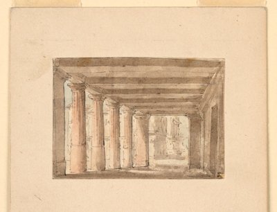 Színpadtervezés, Portico alkotó: Unknown artist