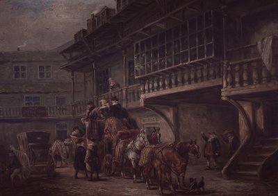 Stagecoach Inn (színes litho) alkotó: Unknown artist