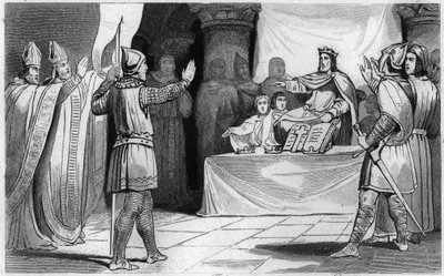 I. Lajos jámbor vagy Debonnaire utódlása, 816: a Nyugat császára alkotó: Unknown artist