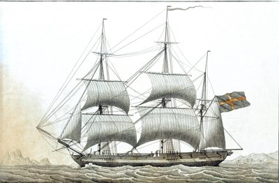 Svéd kereskedelmi hajó (18. századi nyomat) alkotó: Unknown artist