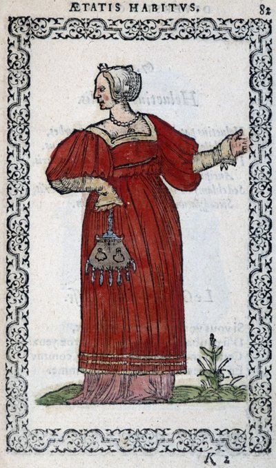 Svájci nő – Jean Sulperius „Habits et effigies” című könyvében alkotó: Unknown artist