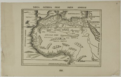 Tabula Moderna Prime Partis Aphricae alkotó: Unknown artist