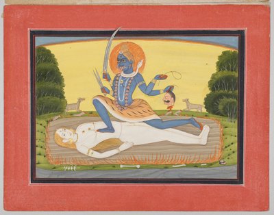 Tantrikus Devi Shiván, egy Mandi Devi sorozatból alkotó: Unknown artist
