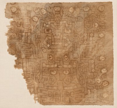 Textil töredék pamut istennővel alkotó: Unknown artist