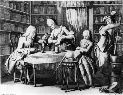 A patikus. 19. századi metszet. alkotó: Unknown artist