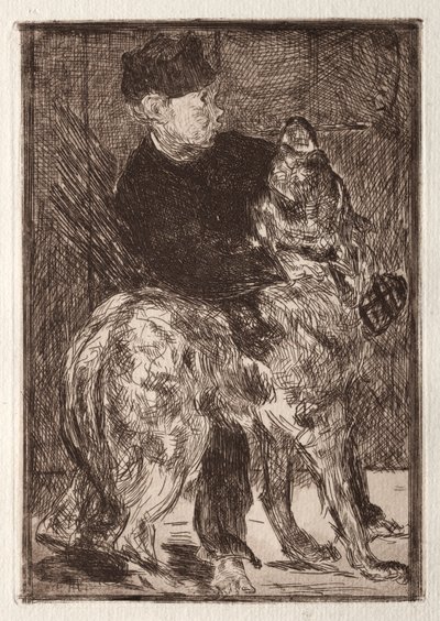 A fiú kutyával alkotó: Unknown artist