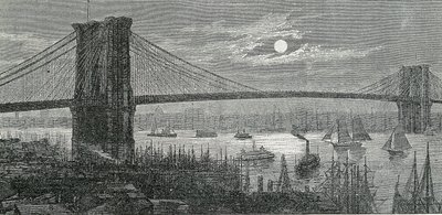 A Brooklyn Bridge, New York alkotó: Unknown artist