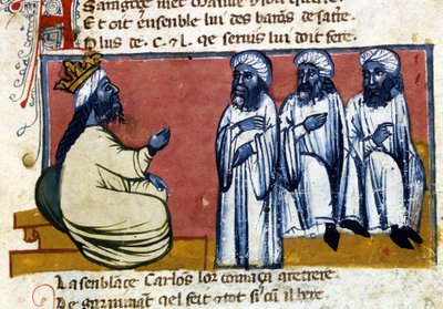 A spanyol kalifa. 14. századi kézirat. Bibl. Marciana, Velence. alkotó: Unknown artist