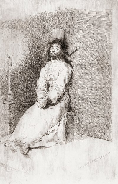 The Garrotted Man, 1780 körül (rézkarc) alkotó: Unknown artist