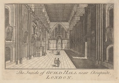 A Guild Hall belseje Cheapside közelében, Londonban alkotó: Unknown artist