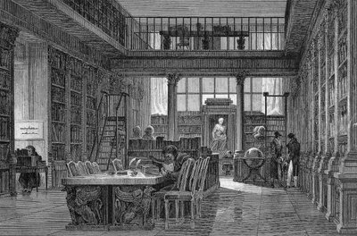 A párizsi Institut de France - az INSTITUTE DE FRANCE olvasóterme - alkotó: Unknown artist