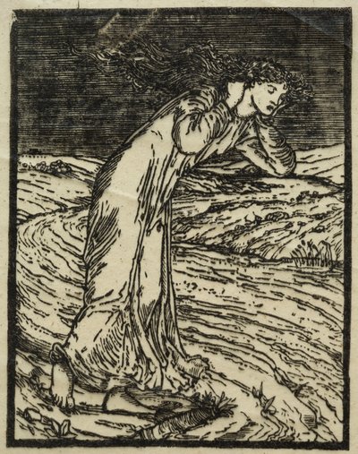 Ámor és psziché legendája: Nő síró patak mellett alkotó: Unknown artist