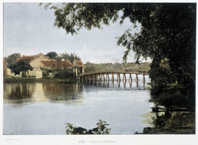 A kis tó Hanoiban - a „" A világ körül" című részben, 19. század vége. alkotó: Unknown artist