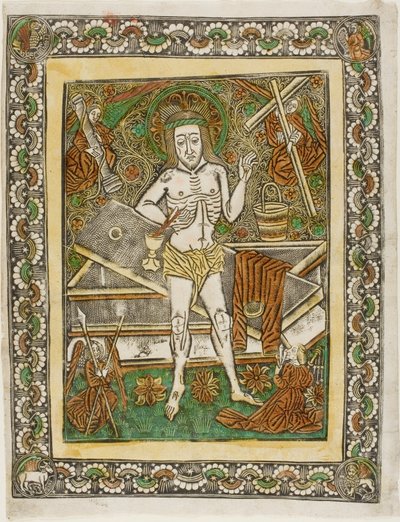 A Fájdalmas ember négy angyallal alkotó: Unknown artist