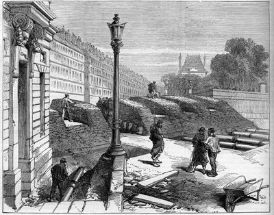 A párizsi kommün 1871-ben. Barricade des federes (communards) a Rue de Rivoli és a Place de la Concorde sarkán. alkotó: Unknown artist