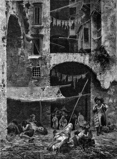 A kolerajárvány Nápolyban 1836-ban. alkotó: Unknown artist