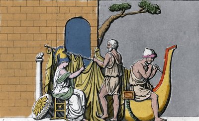 Az Argo hajó építése Minerva közreműködésével Dodone tölgyeinek szent fájával. alkotó: Unknown artist