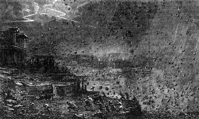 Pompei pusztulása 79-ben. alkotó: Unknown artist