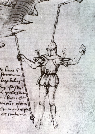 A Mariano di Lacopo által elképzelt szaggató – mondta Il Taccola a 15. században. alkotó: Unknown artist