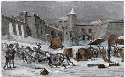 Metz székhelye V. Károly 1552-ben Gilbert „Les sieges celebres” című metszetében. alkotó: Unknown artist