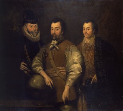 Thomas Cavendish, Sir Francis Drake és Sir John Hawkins alkotó: Unknown artist