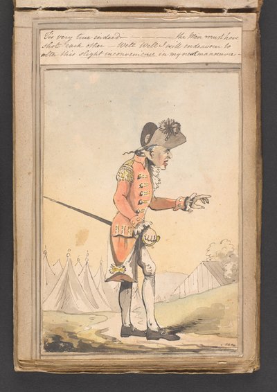 "Valóban nagyon igaz - a férfiak biztosan lőtték egymást - Nos, igyekszem a következő manőverem során változtatni ezen az enyhe kellemetlenségen" alkotó: Unknown artist