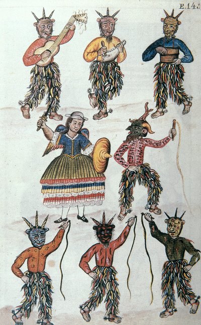A "Trujillo del Peru" vagy "Codex Martinez Companion" könyv, Baltazar Martinez Companion és Bujanda, Trujillo püspöke (1782-1785) alkotó: Unknown artist