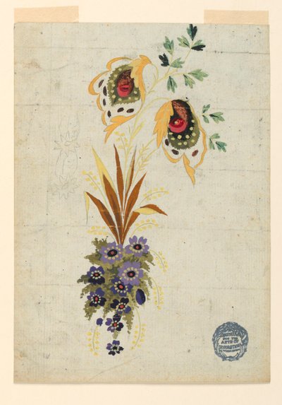 Befejezetlen terv egy mellényhez alkotó: Unknown artist
