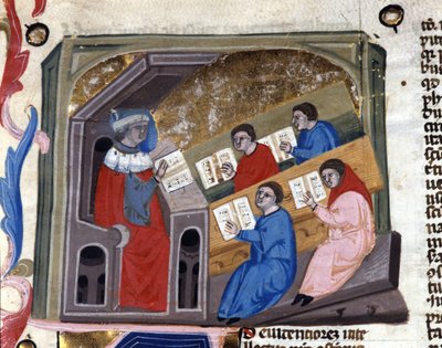Egyetemi. 14. századi kézirat. Braidense Nemzeti Könyvtár. Milánó alkotó: Unknown artist