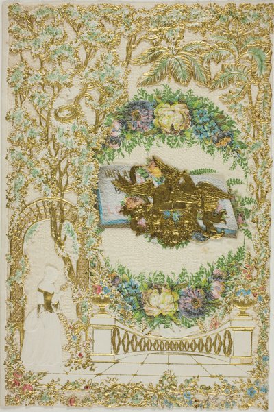 Cím nélkül Valentine (Nő a kertben) alkotó: Unknown artist