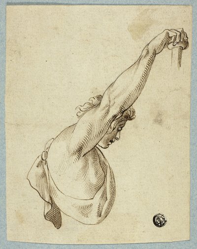 Felsőtörzs felnyújtott karokkal alkotó: Unknown artist
