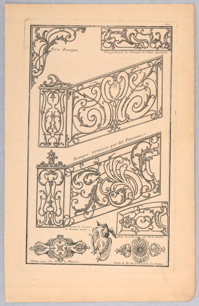 Különféle minták dekoratív fémmegmunkáláshoz alkotó: Unknown artist
