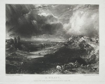 Különféle tájtárgyak, jellemző angol tájképek John Constable, R.A.: A Heath által festett képekből alkotó: Unknown artist