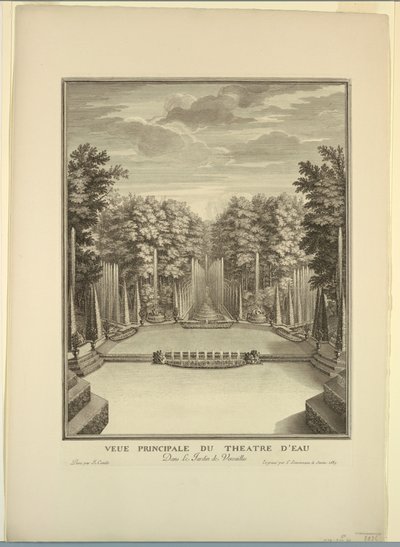 Versailles, kertek, vízi színház alkotó: Unknown artist