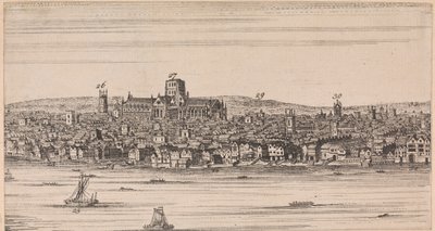 Kilátás a régi St. Paulsra a folyó túloldalán alkotó: Unknown artist
