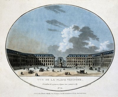 Kilátás a Place Vendôme-re – metszet alkotó: Unknown artist