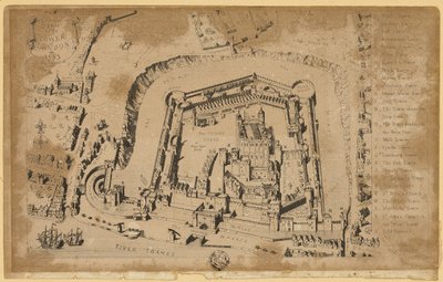 A londoni Tower látképe 1553-ban alkotó: Unknown artist